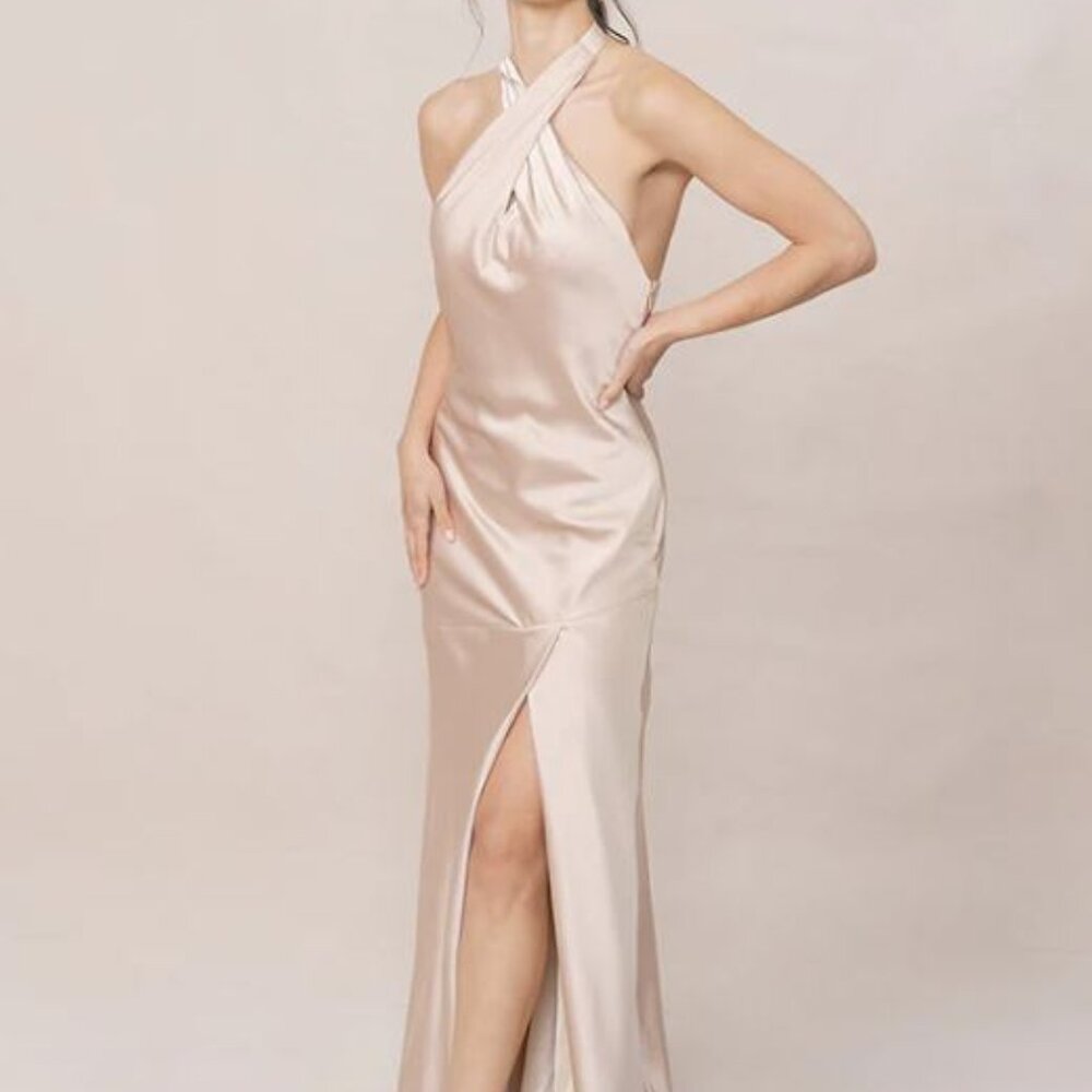 Revelry Athena Dress Soft Champagne